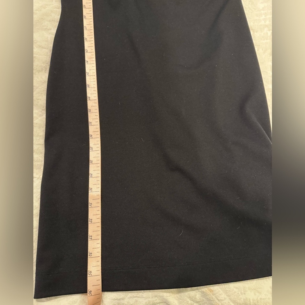 Juicy couture black fitted dress blue piping full low back zipper - Picture 6 of 9